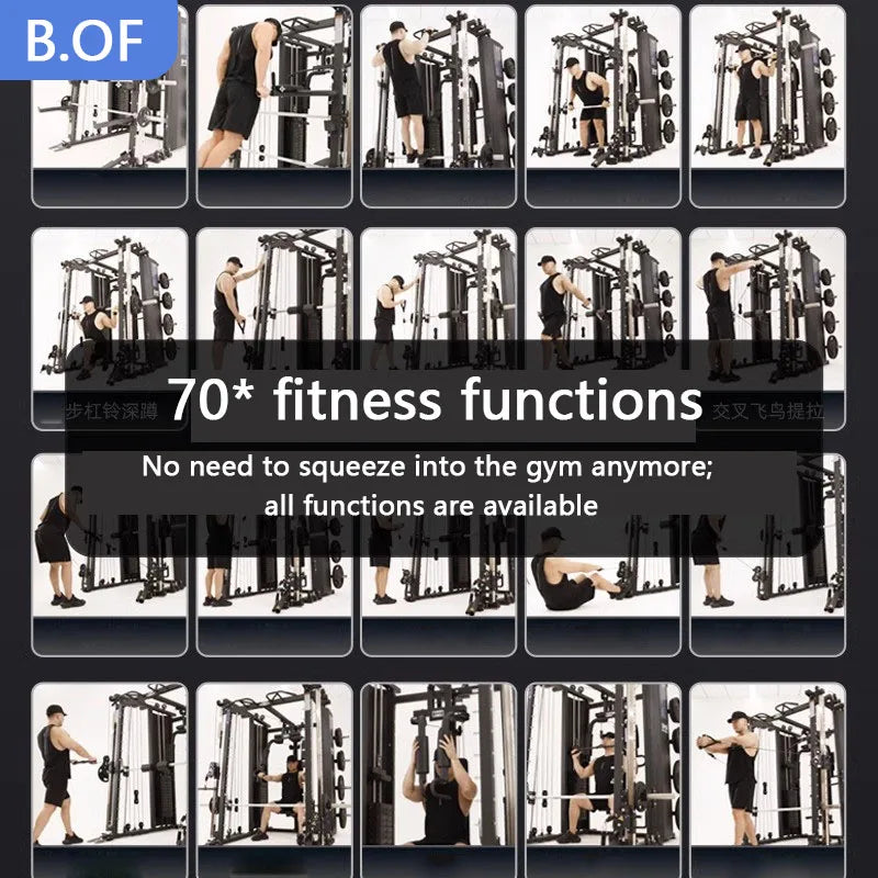 Smith Machine Training Equipment Weight Fitness Home Gym Workout Personalized Training Gantry Squat Trainer Exercise Sports