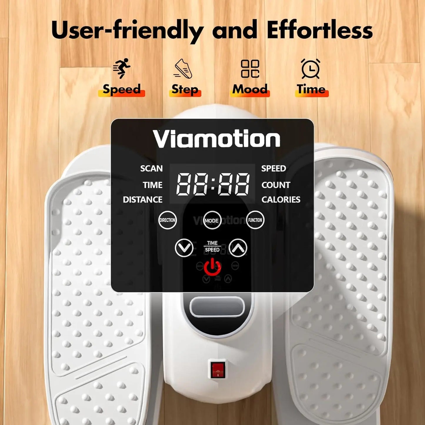 Under Desk Elliptical Machine with Remote Control, Portable Quiet Pedal Exerciser for Seniors and Office Use