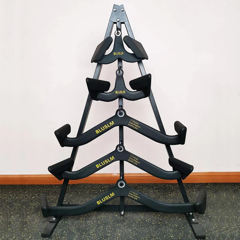 Multi-Grip Lat Pulldown Bar for Bicep Curl & Tricep Press, Home Gym Pulley System