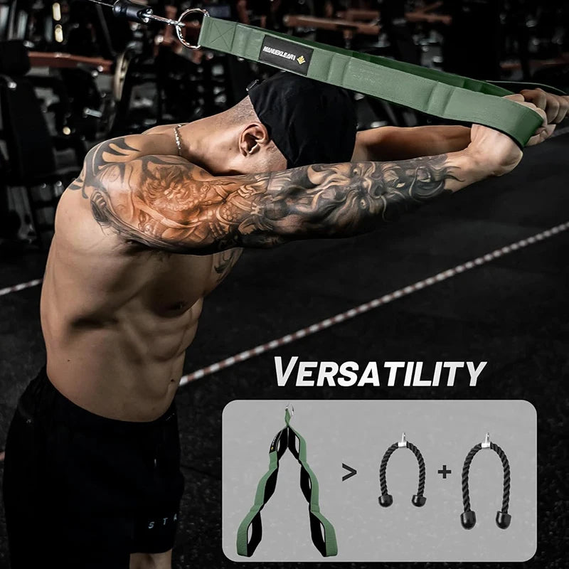 Versatile Tricep Rope Extra Long Tricep Pull Down Rope for Fitness Cable Machine Attachment for Pulley System Gym LAT Machine