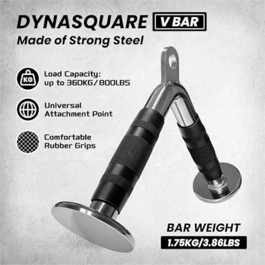Tricep Press Down Cable Machine Attachment Body Building LAT Pulldown Attachments Home Gym Accessories Double D Handle V Bar Tr