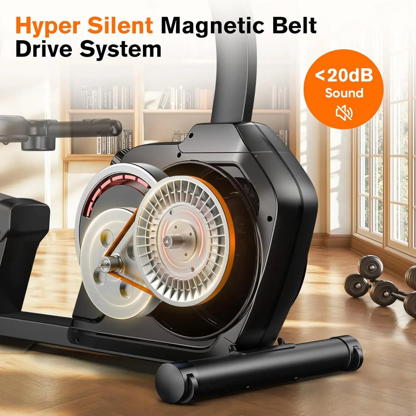 Recumbent Exercise Bike, Stationary Bikes for Home with Arm Exerciser, Magnetic Recumbent Bike with Ergonomic, Customized